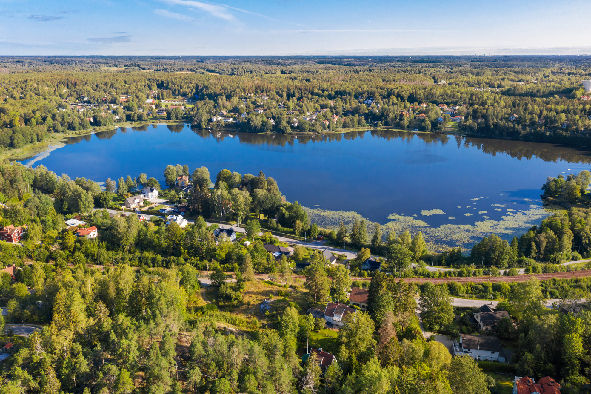 Drönarbild Rönninge område
