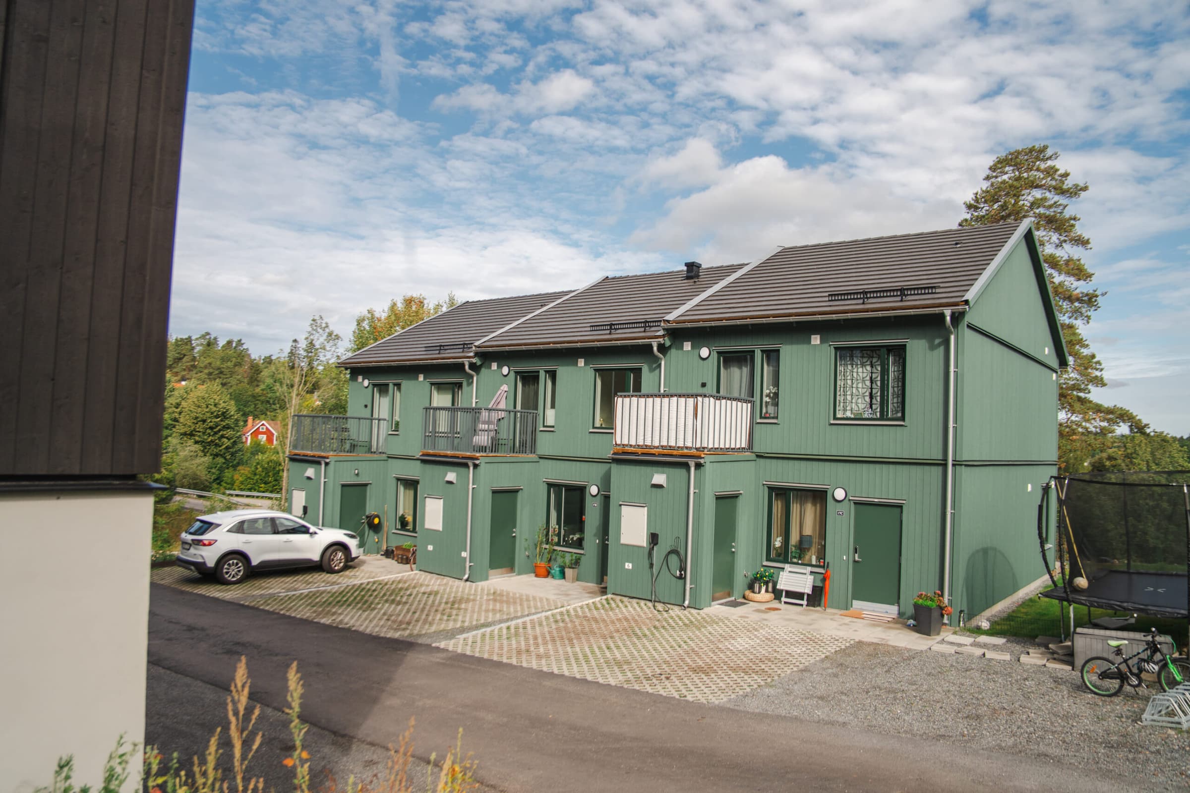 Sjövyn gröna radhus