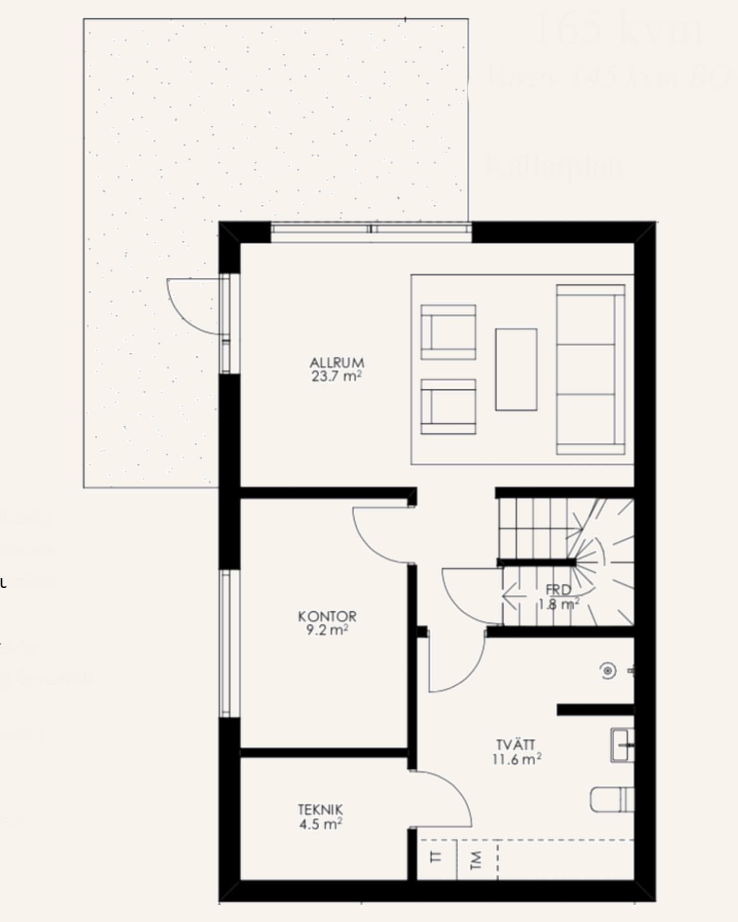 Planlösning källarplan