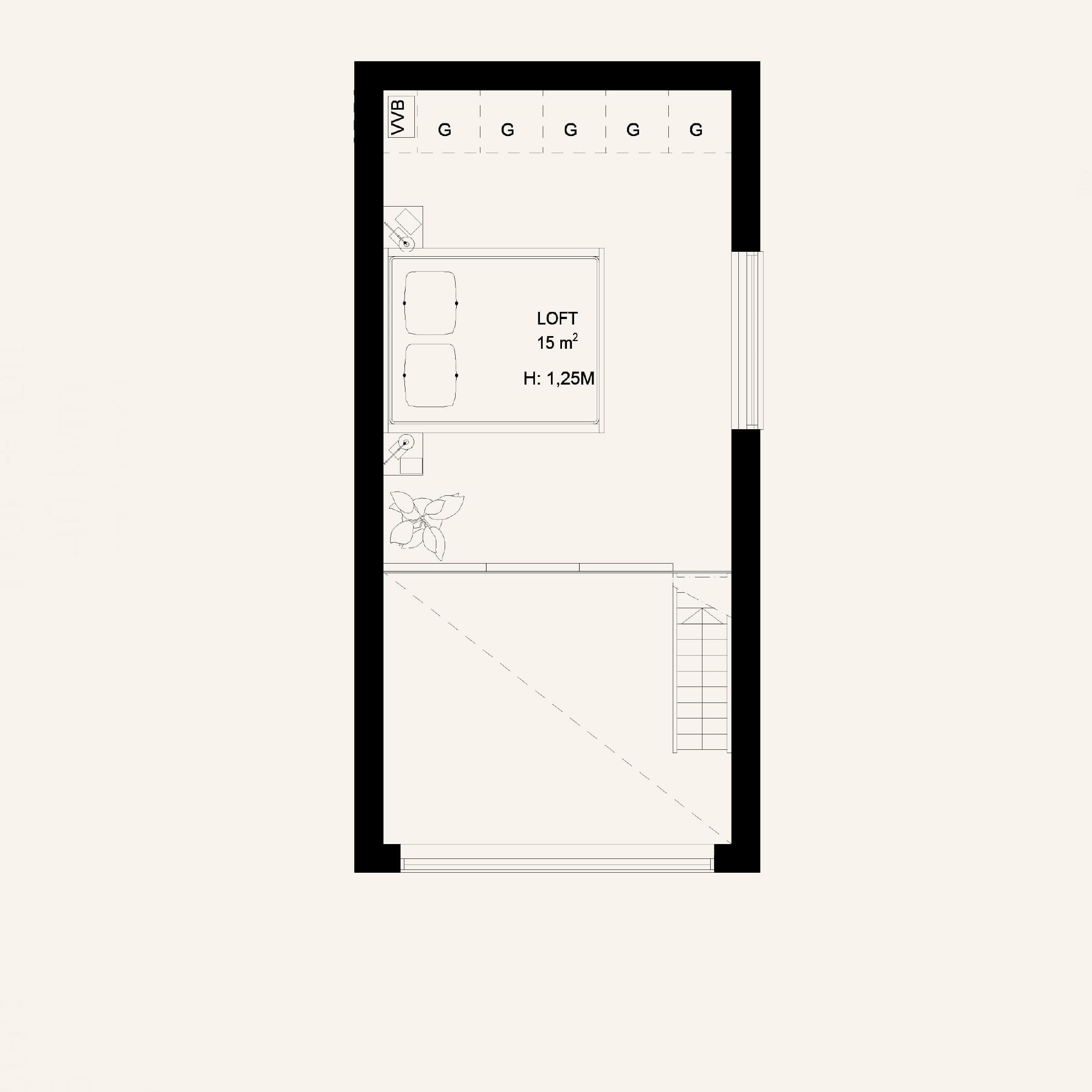Planlösning loft