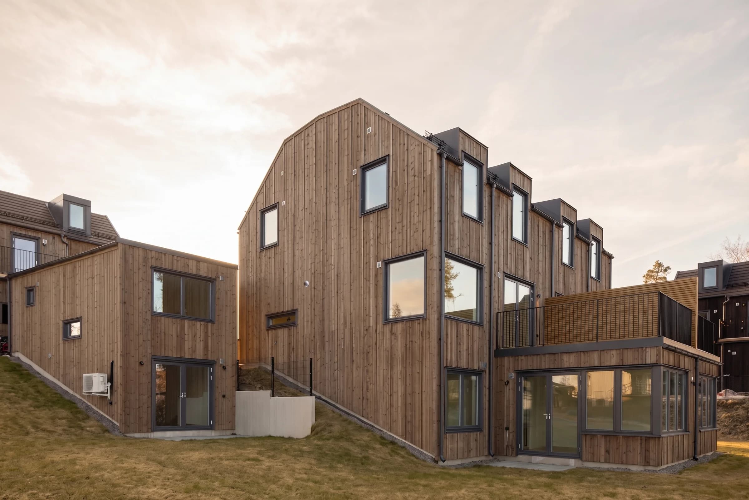 Fågelstigen parhus exteriör