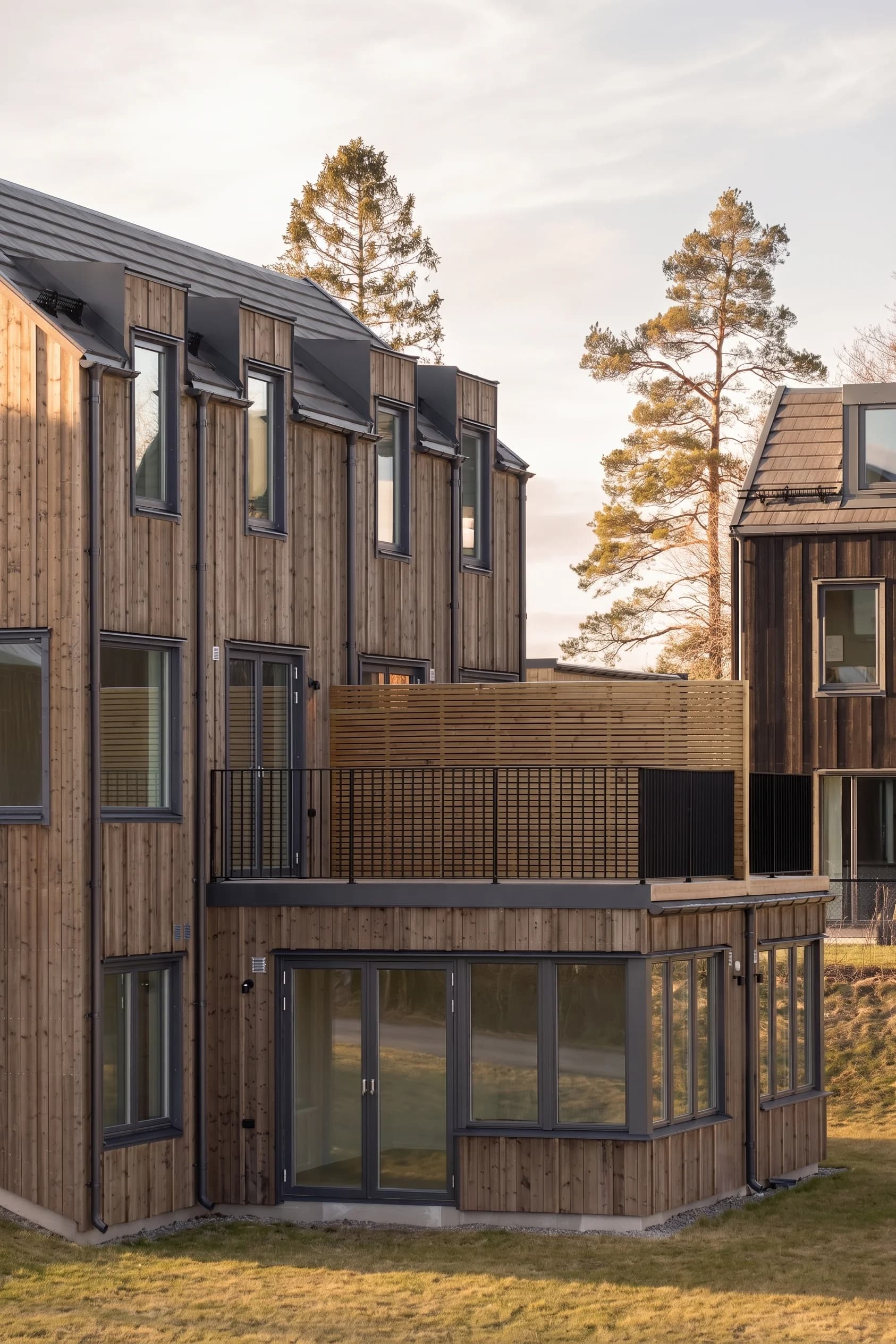 Fågelstigen parhus exteriör