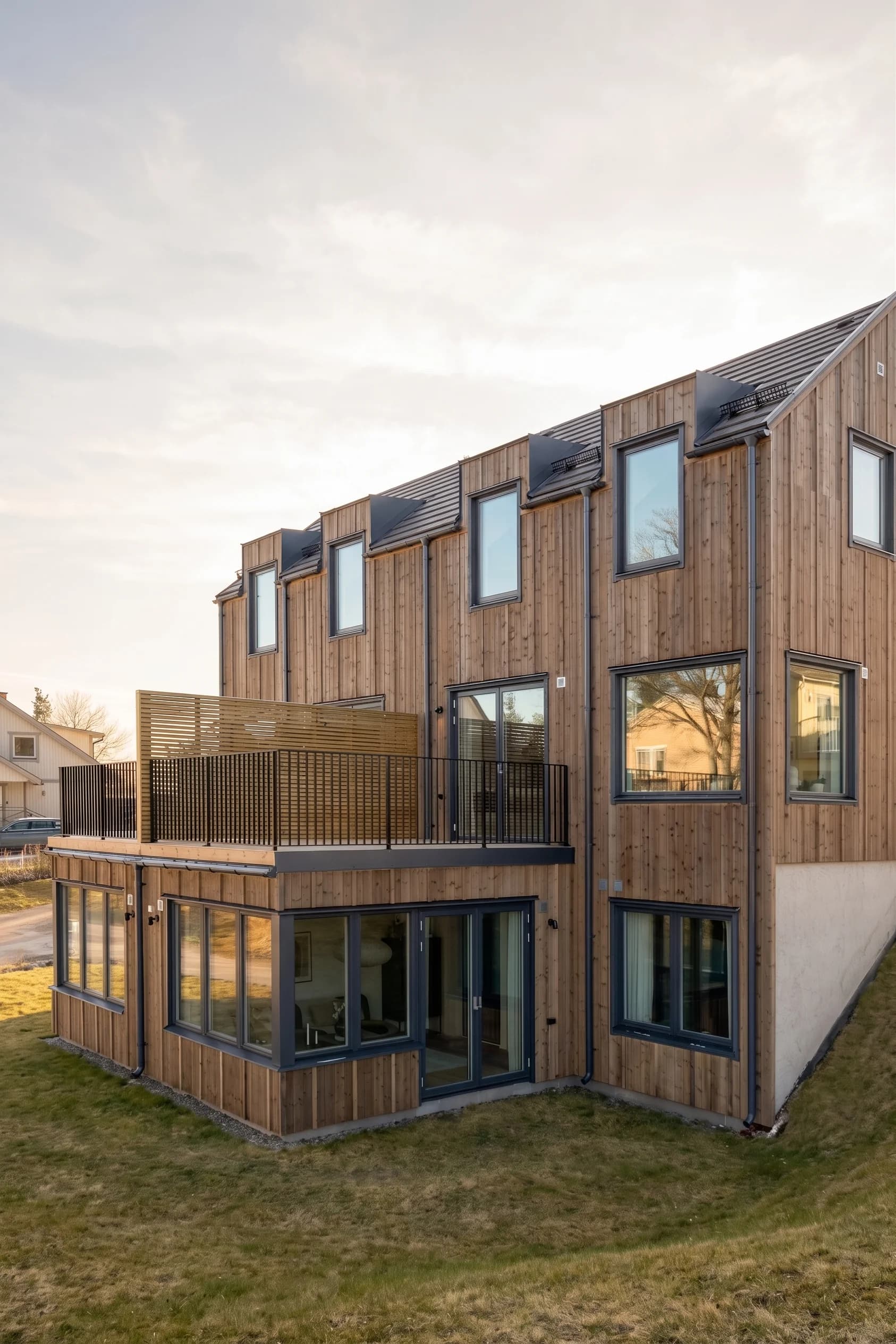 Fågelstigen parhus exteriör