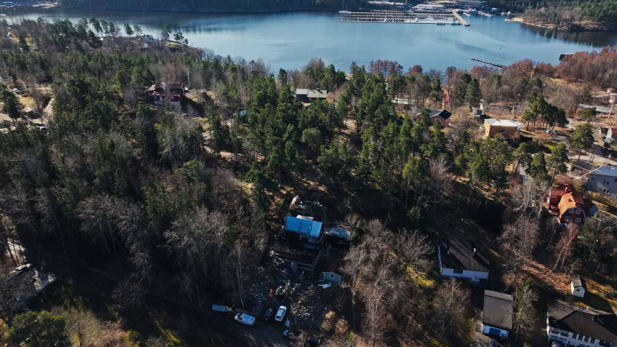 Drönarbild område