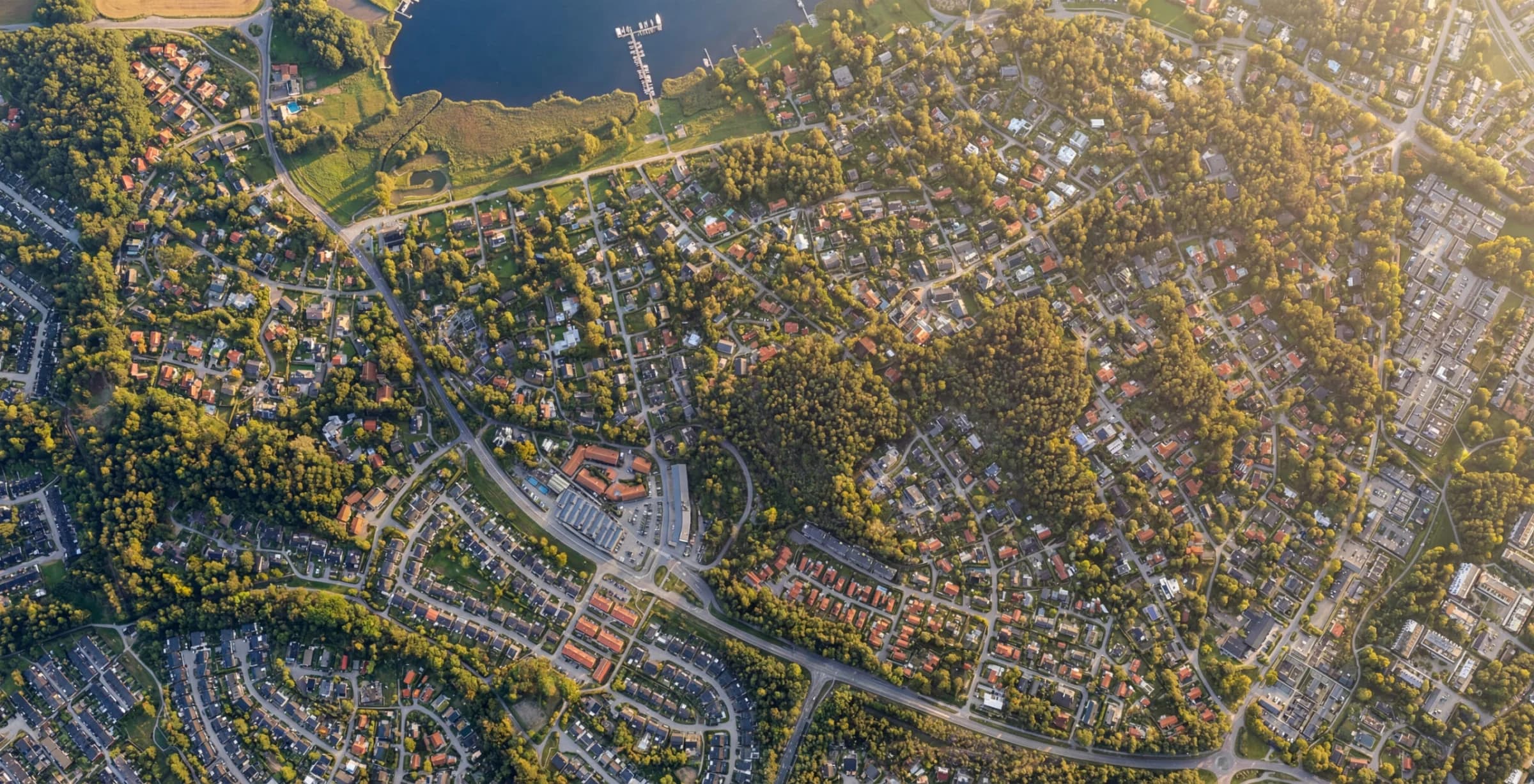 Översikt Margretelund och Sätterfjärden