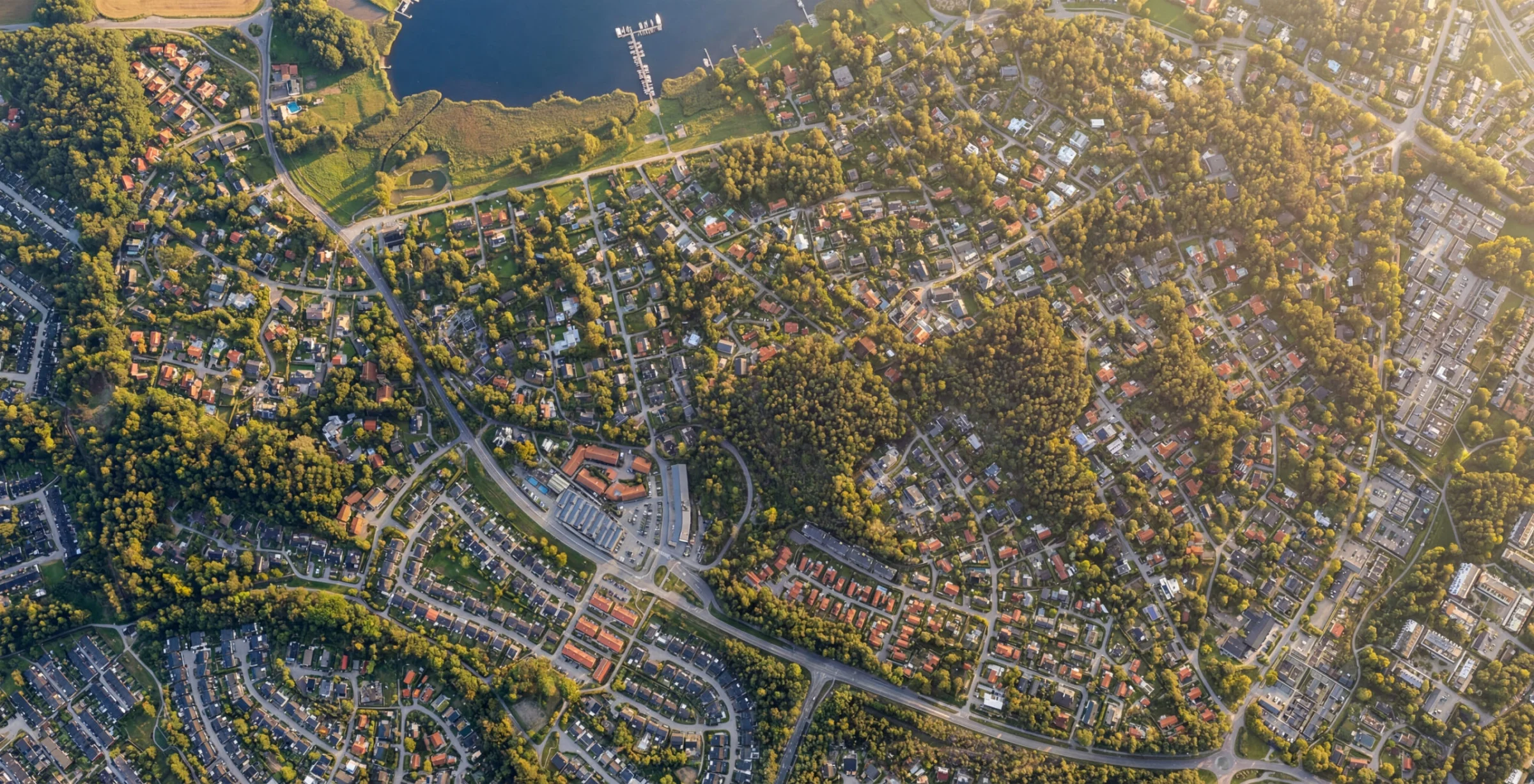 Översikt Margretelund och Sätterfjärden