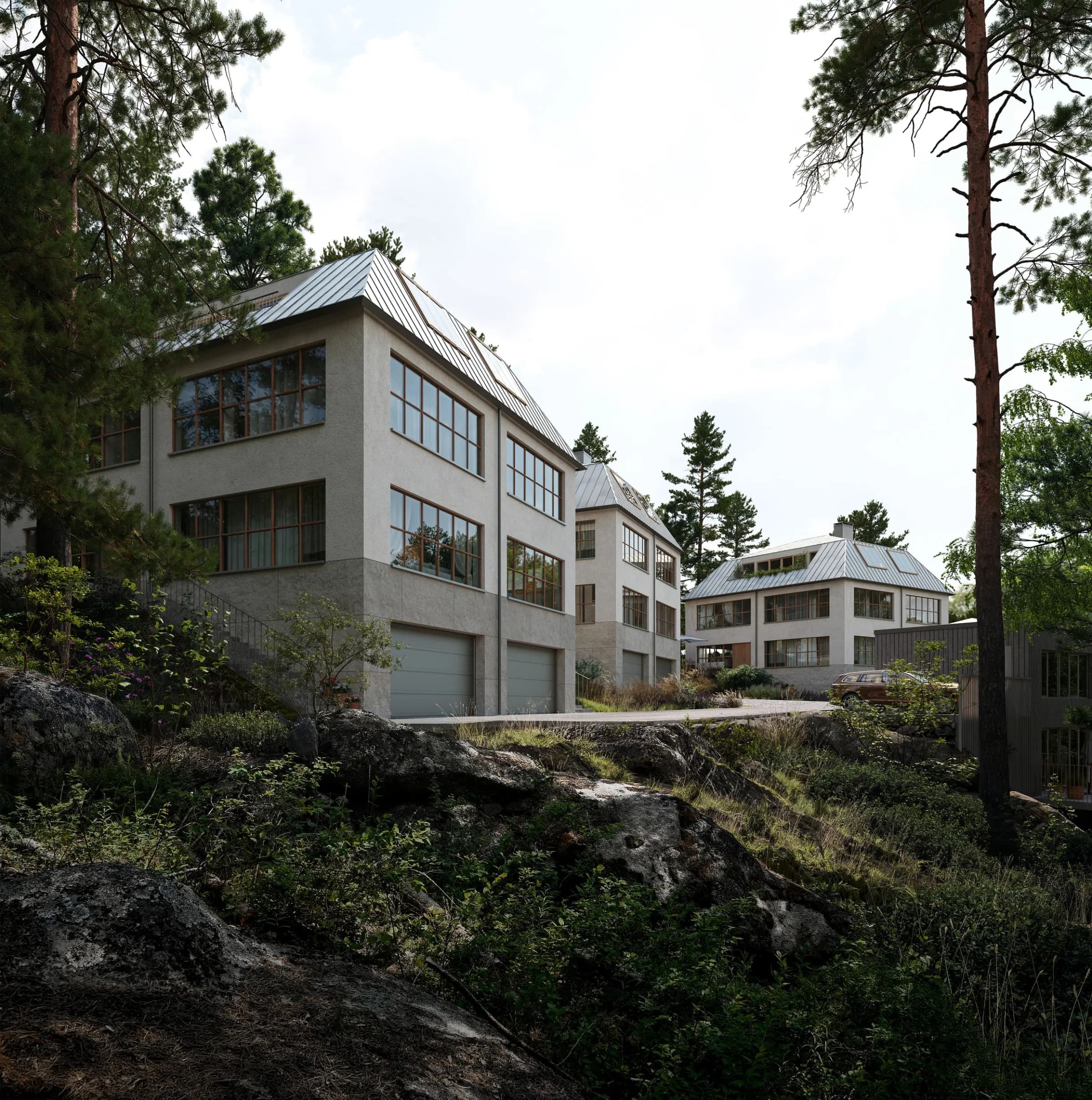 Näsbyviken — vy över bostadsområdet