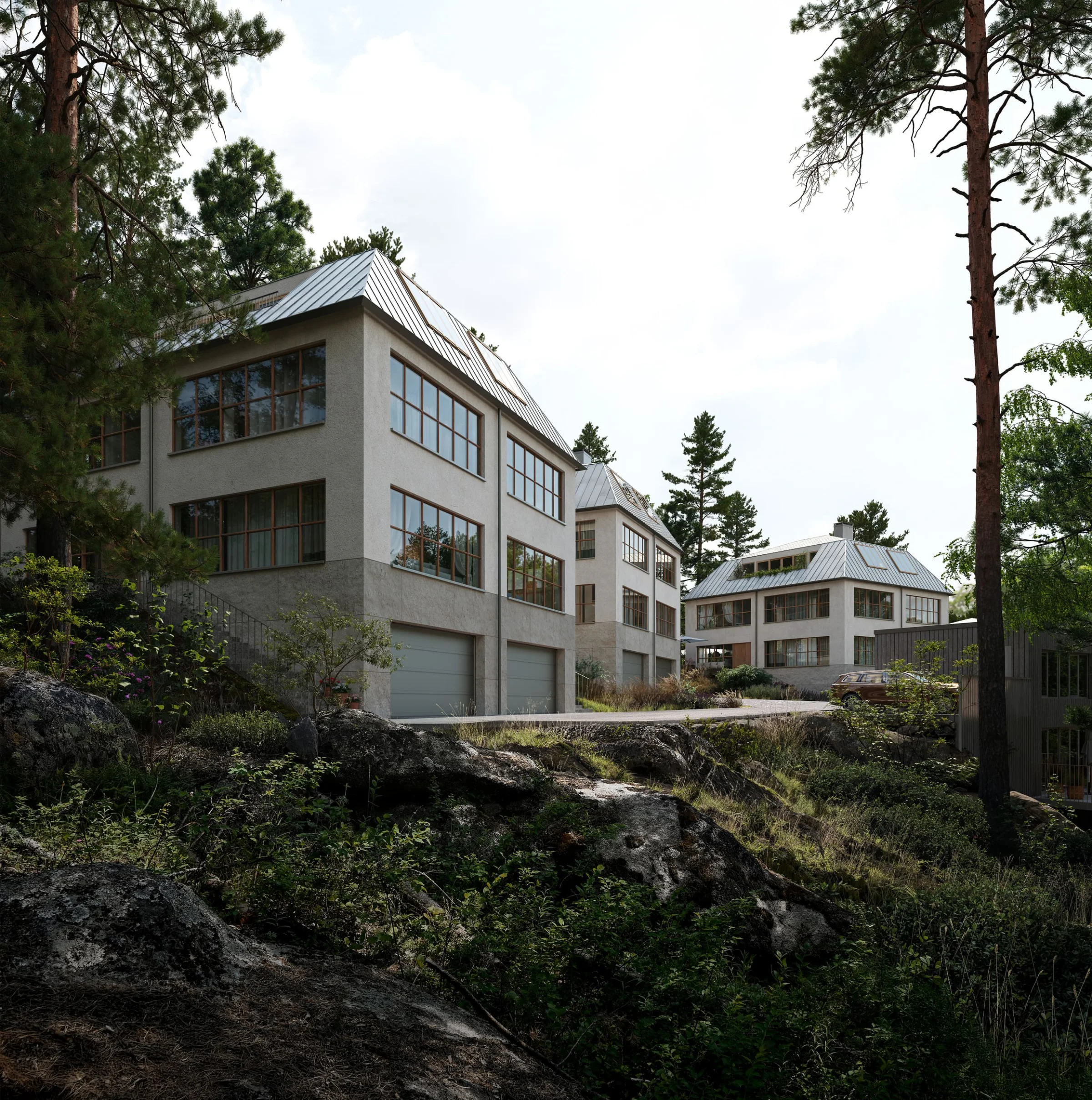 Näsbyviken — vy över bostadsområdet