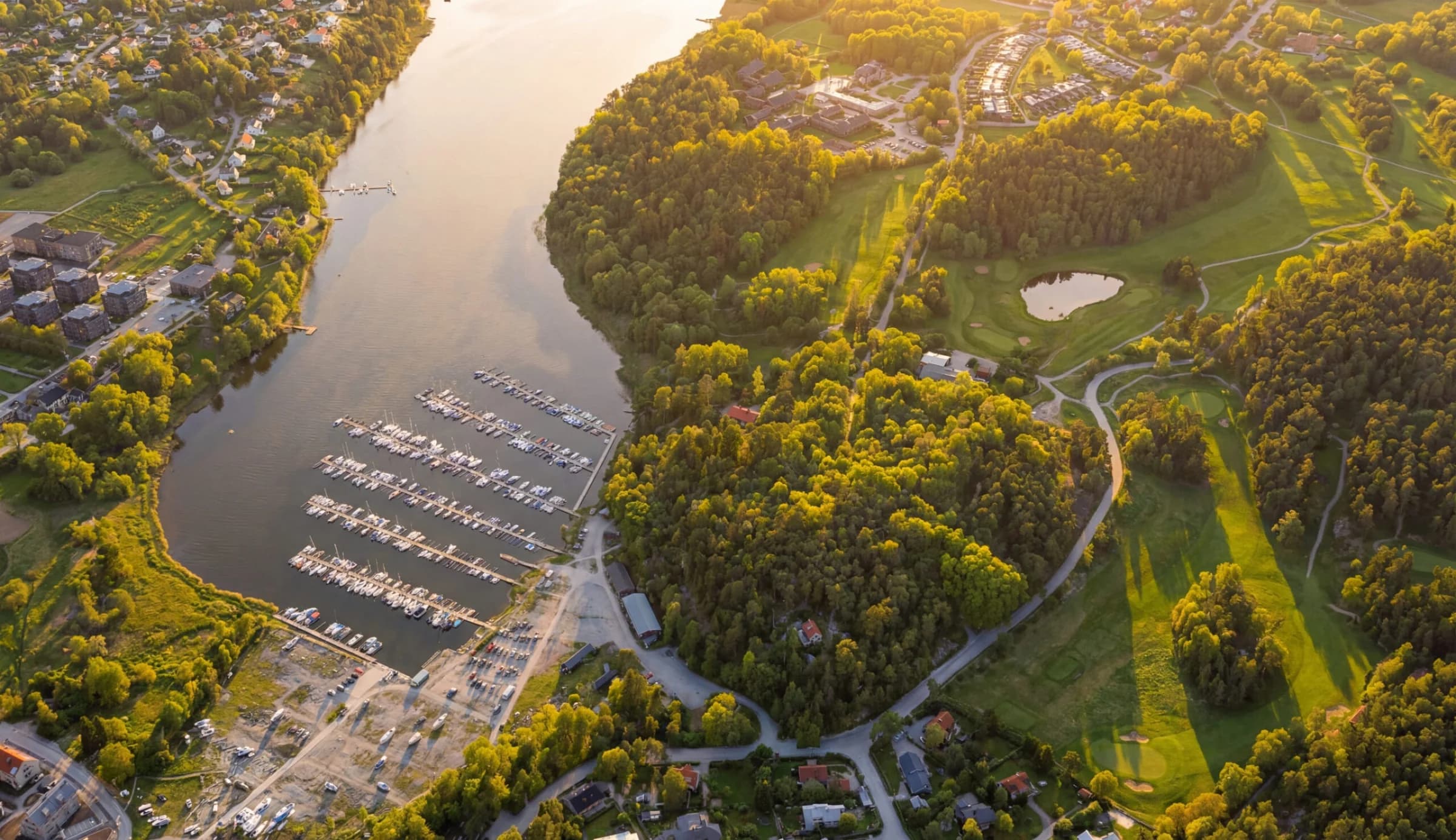 Näsbyviken — drönarvy över läget