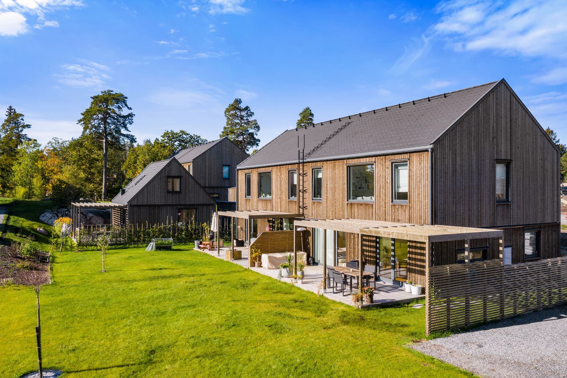 Parhus vid skärgården