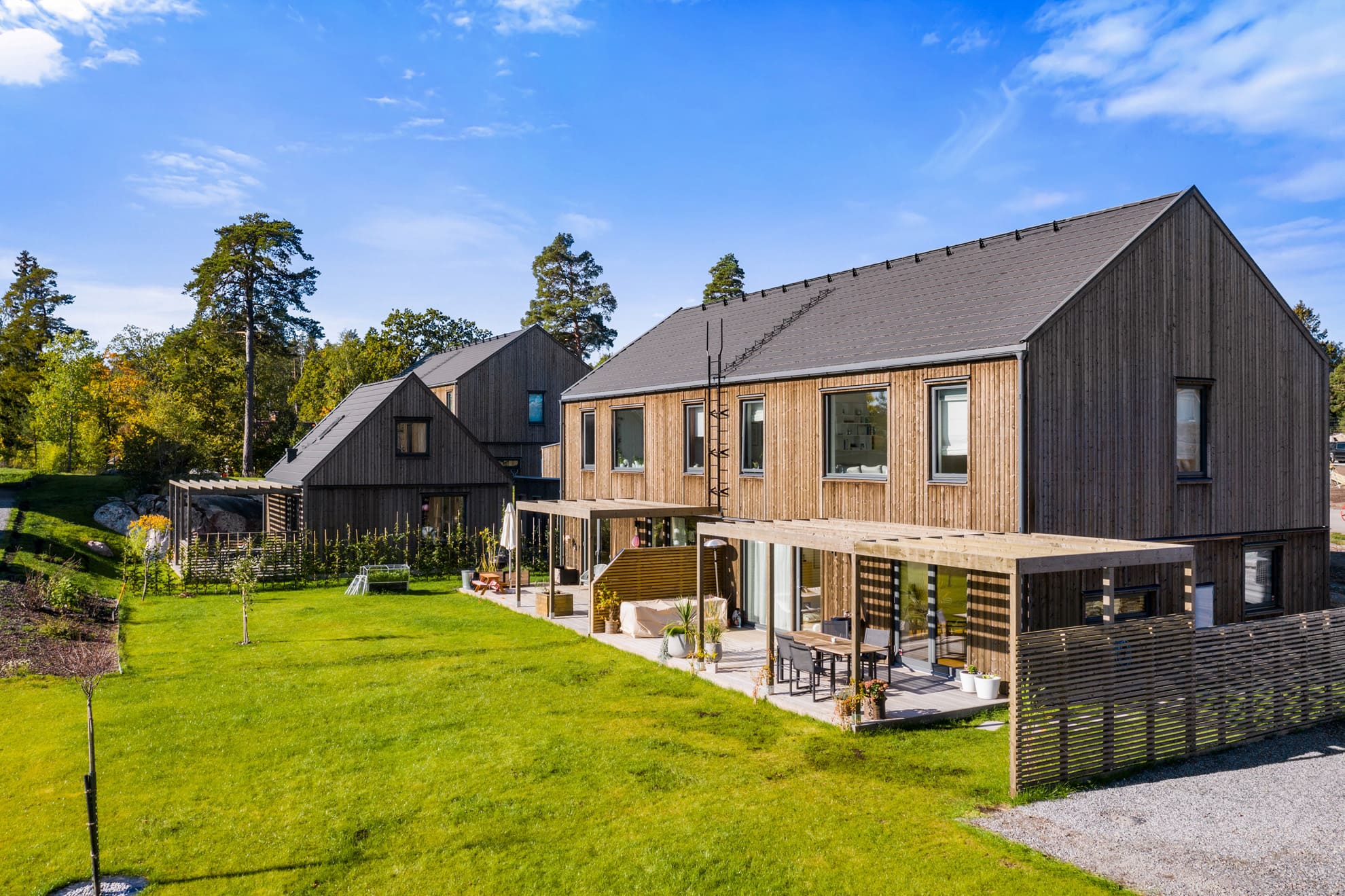 Parhus vid skärgården