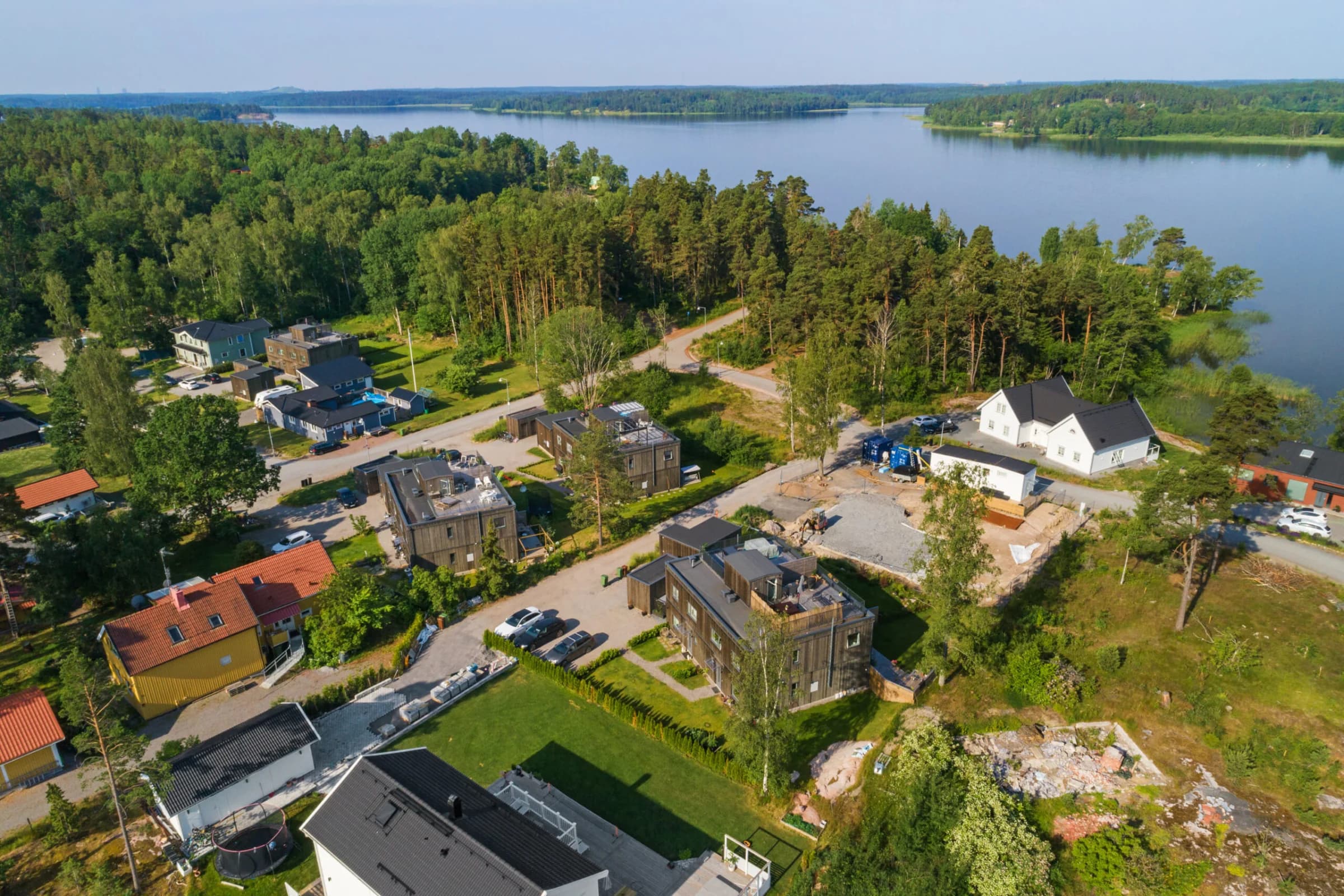 Tingvalla Strand översikt vid Vallentunasjön