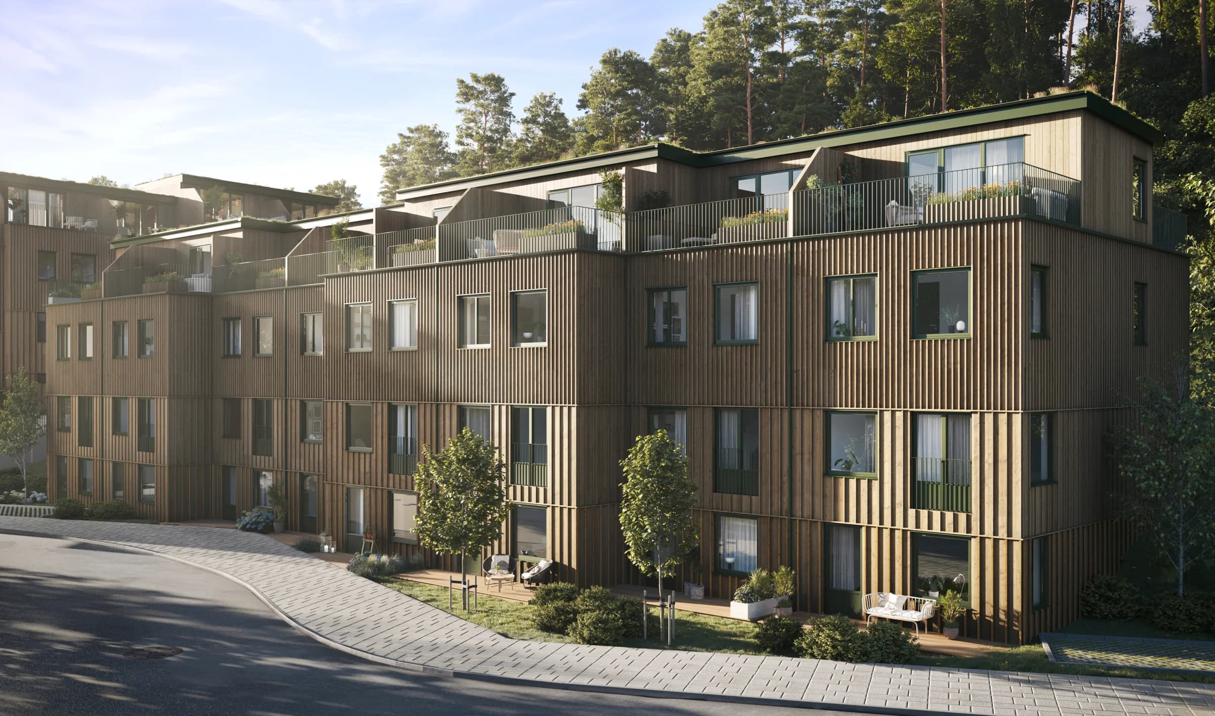 Väsjöbacken gatuvy