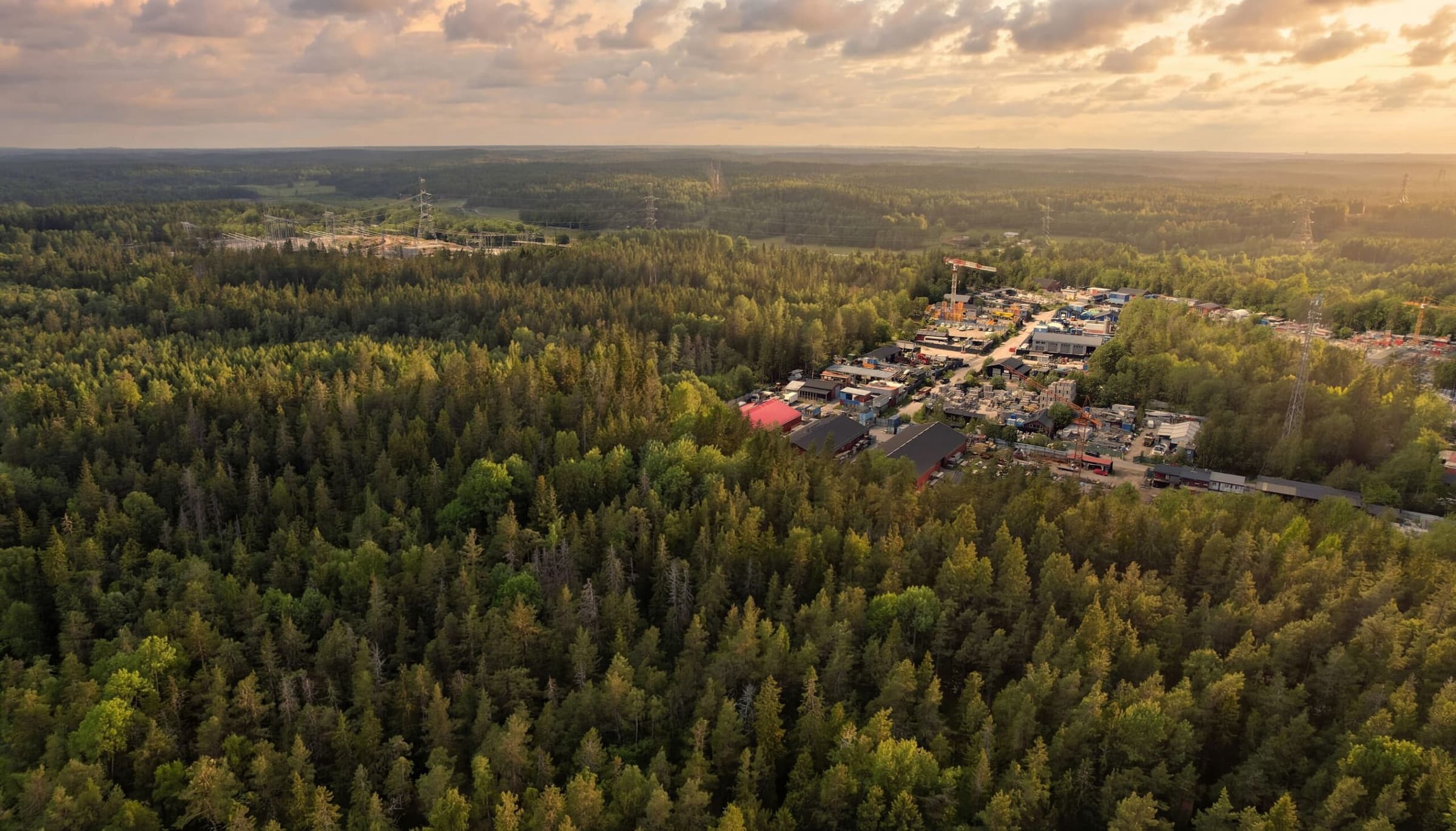 Vegalund område vy