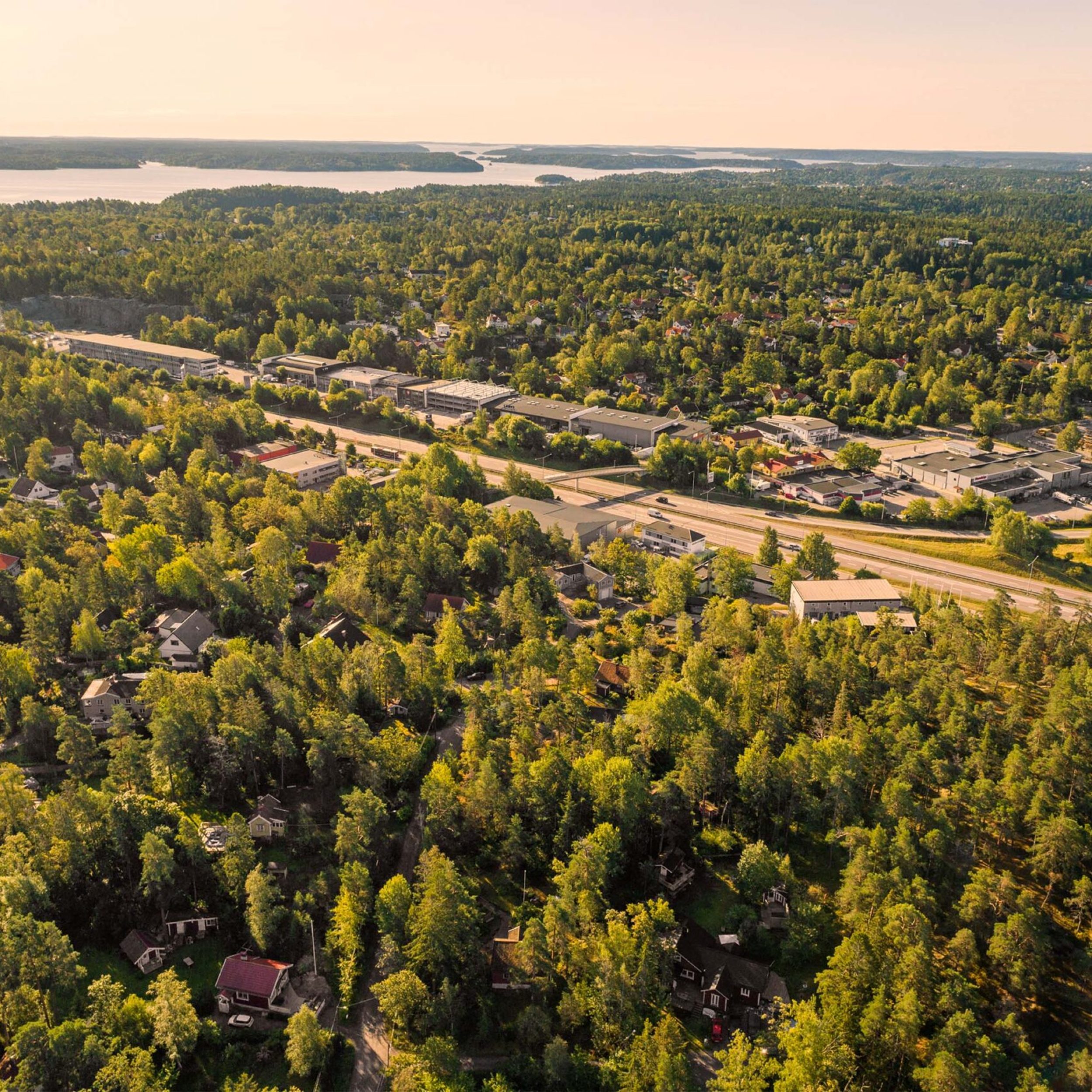 Fågelstigen område översiktsbild